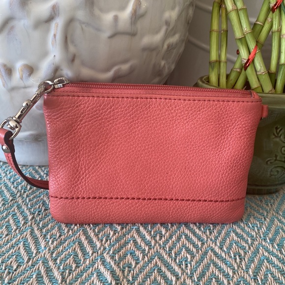 Coach Wristlet (Peach) w/Silver Hardware - Picture 2 of 10